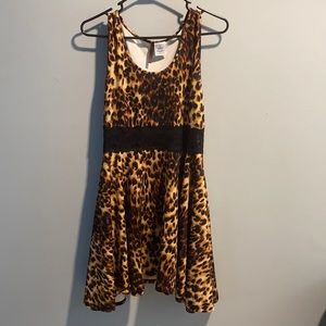 Women’s Cheetah Print Dress with lace